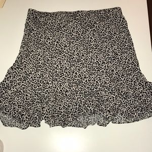 Cheetah print mini skirt